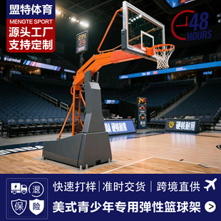 美式NBA高档室内成人比赛篮球架 户外标准液压手电动可升降篮球架-阿里巴巴