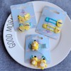 Keya duck jelly bears tender yellow hair clip ring combined fantasy colorful girl hair clip jar