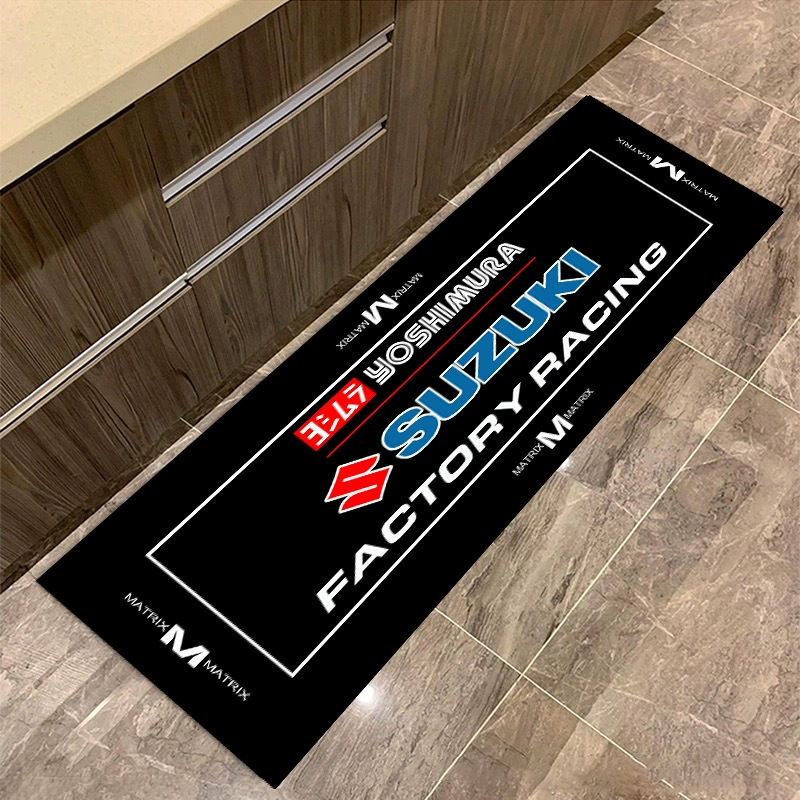 Cross-border American-style motorcycle floor mat, specialized for motorcycle display, dirt-resistant, wear-resistant, easy to maintain, racing floor mat