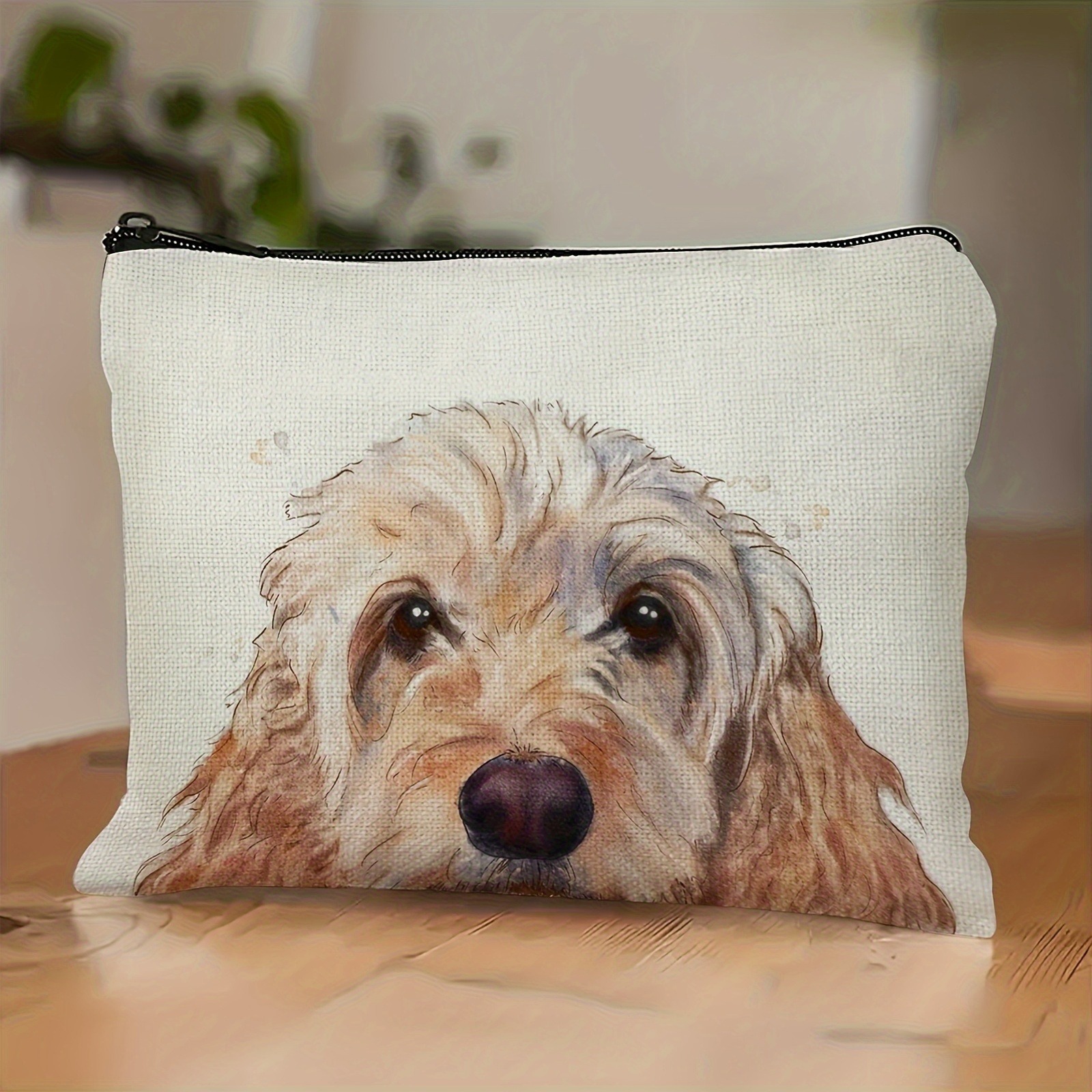 Cockapoo Cosmetic Bag - Lovely gold Cockapoo design