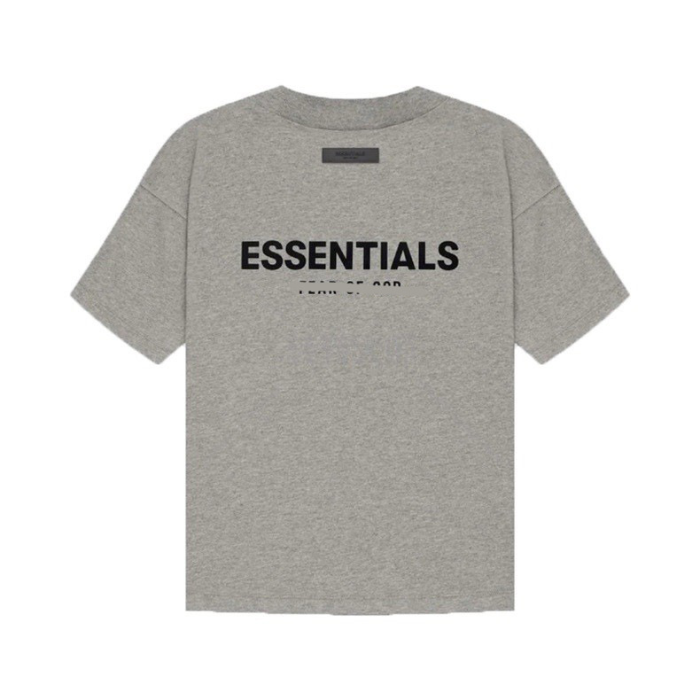 FOG ダブルライン ESSENTIALS 半袖ハイストリートアメリカンルーズカップルトレンディなブランド男性と女性の純綿 Tシャツ卸売