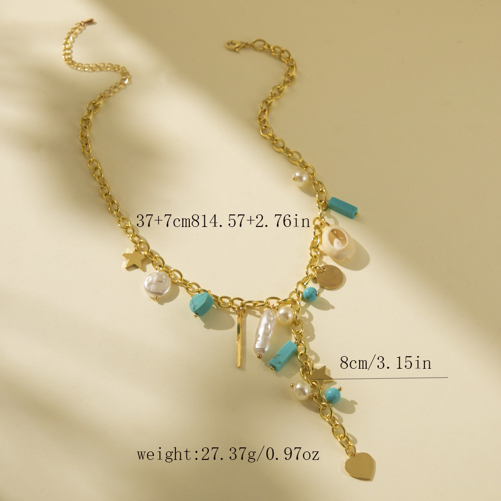 Simple Style Classic Style Heart Shape Shell Wholesale Pendant Necklace display picture 1