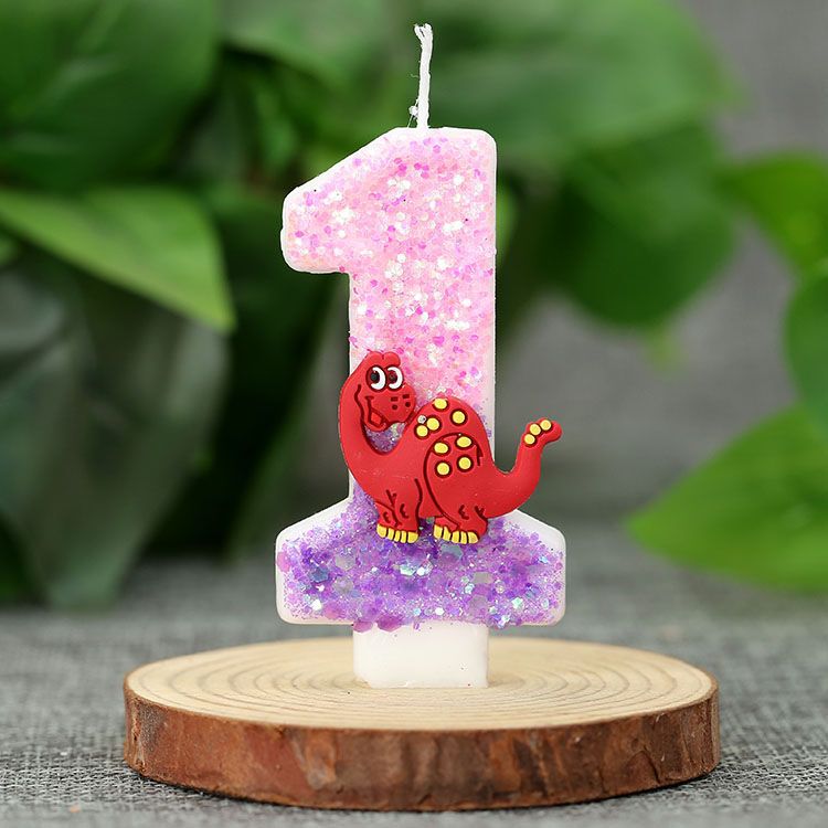 恐龙系列数字生日蜡烛儿童男孩周岁聚会庆生派对蜡烛蛋糕装饰批发|undefined