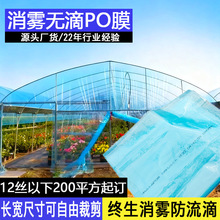 大棚膜po膜PE双层塑料布塑料膜无滴膜加厚透明农用保温温室膜厂家