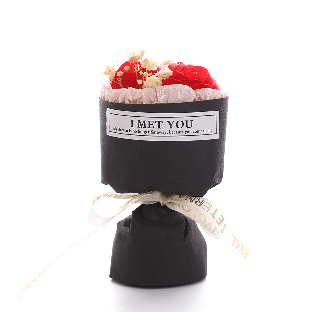 Día de San Valentín ins bolsillo encuentro pequeño ramo de flores MINI novia regalo decoración de automóvil salida de aire mini rosa
