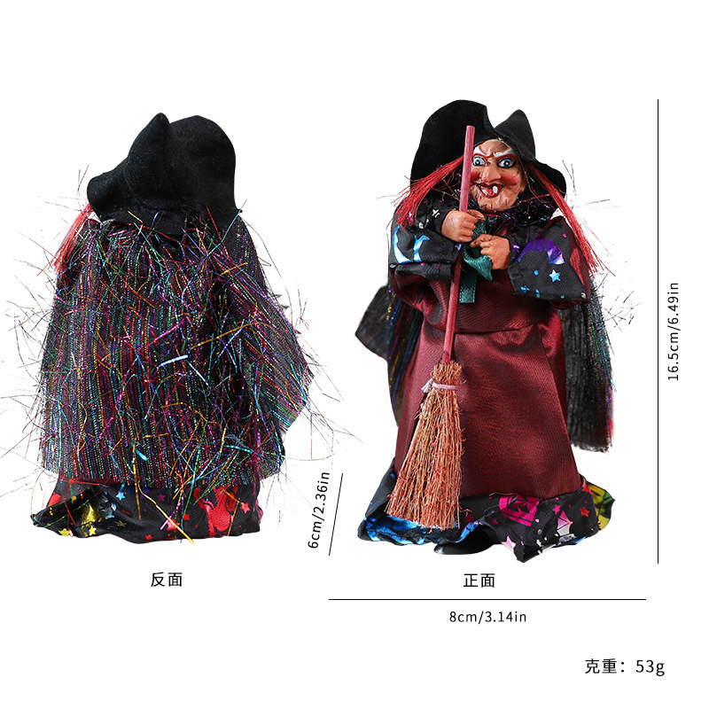 新しいハロウィン魔女吊り下げ装飾品お化け屋敷天井吊り下げ魔女付きハロウィン装飾シーンアレンジメント|undefined