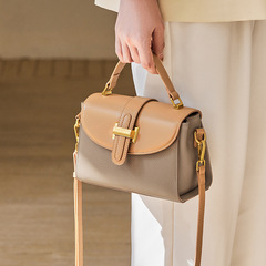 納蘭杜包包女士2024新款夏季手提包女高級時尚斜挎媽媽包真皮女包