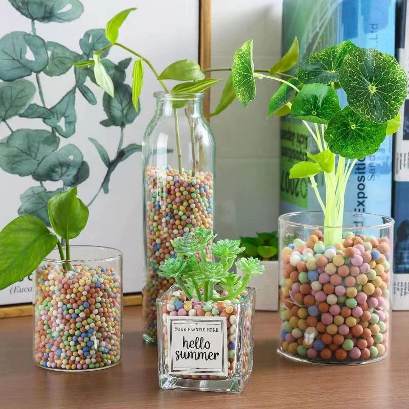 ♔Colored ceramsite particles for flower bottom flower paving, breathable flower cultivation, hydroponic potted paving stone, succulent nutrition