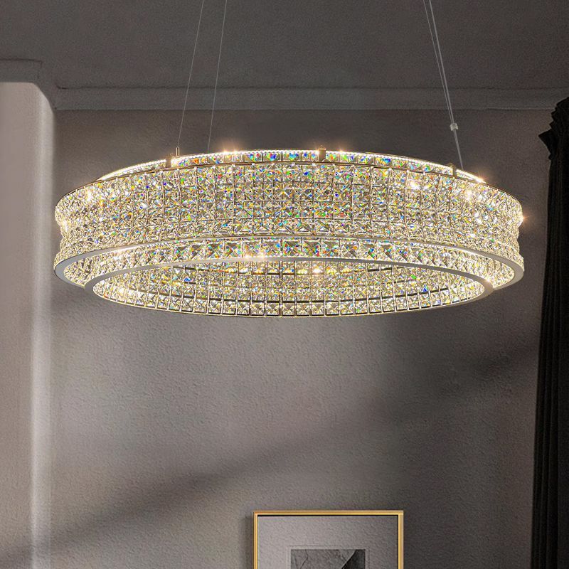 New crystal ceiling lamp living room chandelier lamp creative designer high-end luxury hall restaurant main lamp manufacturers