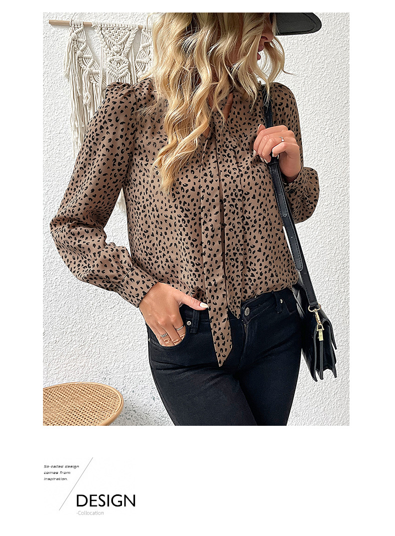 Camicia da donna con design allacciato a maniche lunghe Commuter_voghion.com