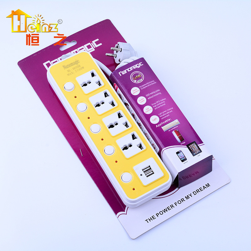 Tarjeta multi-interruptor control de interruptor independiente 00345 carga dos conectores USB fabricantes de zócalo multi-puerto