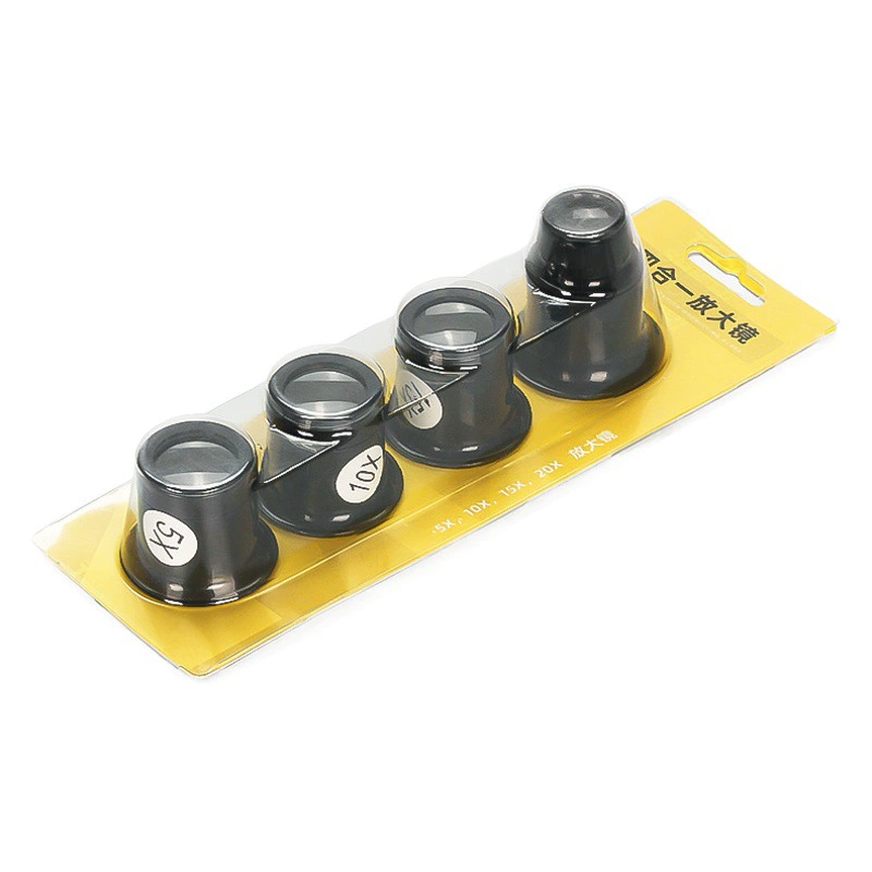 Лупа окуляр 10 раз 15 раз 5X 20X дюймовые линзы очки для ремонта часов оценка ювелирных изделий