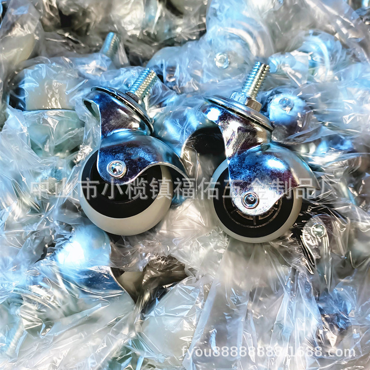 厂家直供 2寸pp地球轮手推车转向轮工业手推车家具万向 脚轮批发