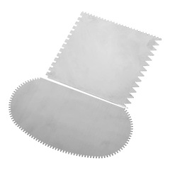 陶泥工具2件套 不鏽鋼鋸齒刮刀工藝工具泥塑雕刻輔助用品粘土工具