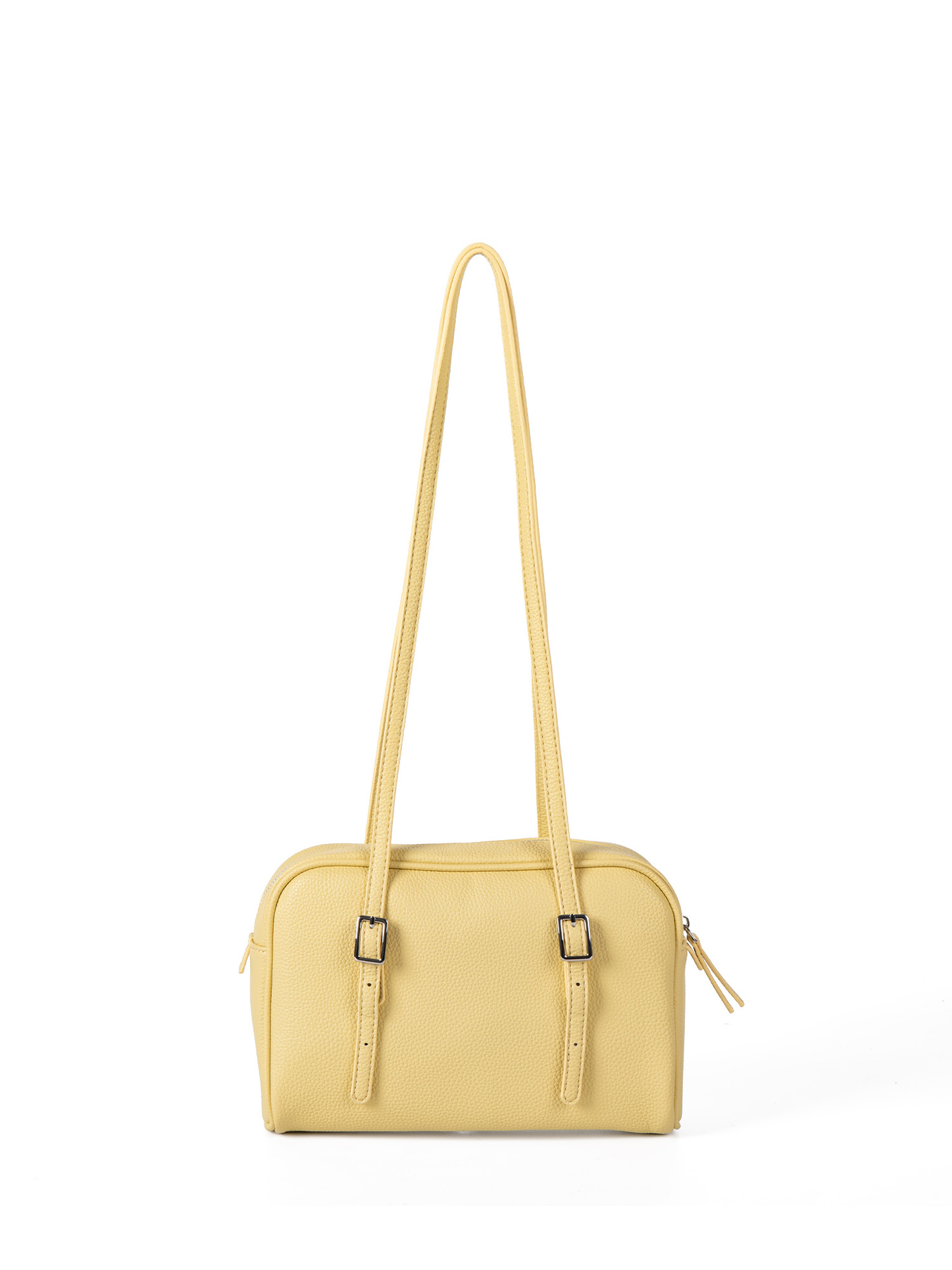 Korean Style Niche Design Lychee Grain Underarm Bowling Bag For Women, Large Capacity Retro Versatile Handbag & Shoulder Bag - Thumbnail 6
