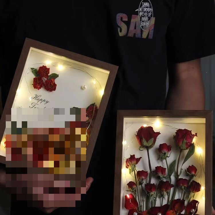 520 Love Heart Finished Product Dried Flower Photo Frame Eternal Flower Birthday Gift Valentine's Day Teacher's Day Holiday Souvenir Decoration 520 Love Heart Finished Product Dried Flower Photo Frame Eternal Flower Birthday Gift Valentine's Day Teacher's Day Holiday Souvenir Decoration