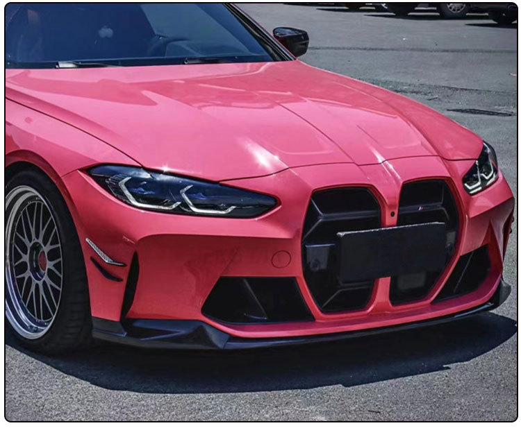 Suitable for new BMW M3 M4 G80 G82 modified dry carbon fiber CSL medium mesh grille 2021 +