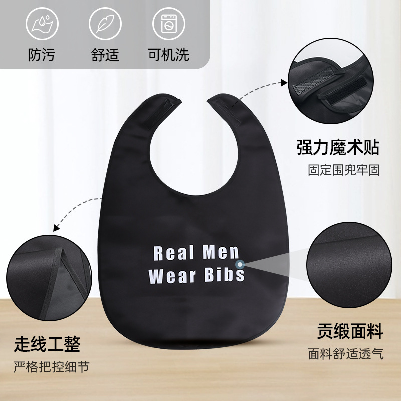 Babero para Adultos y Ancianos, Poliéster, Impermeable, Anti-Manchas, para Adultos y Ancianos