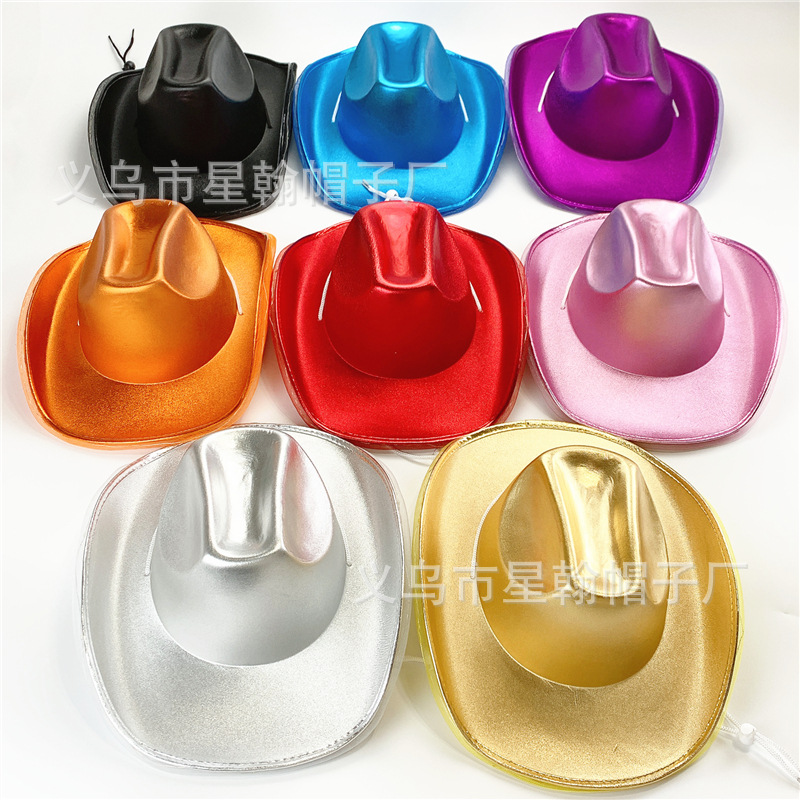 Estrellas americanas y rayas cinta vintage alto sombrero mago etapa rendimiento Festival fieltro paño recto sombrero alto