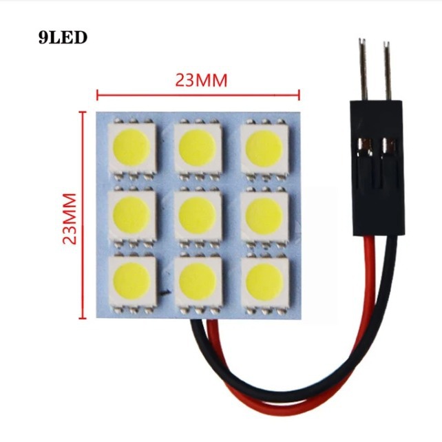 汽车LED阅读灯5050室内灯改装车内T10双尖车厢车内顶灯LED灯板12V