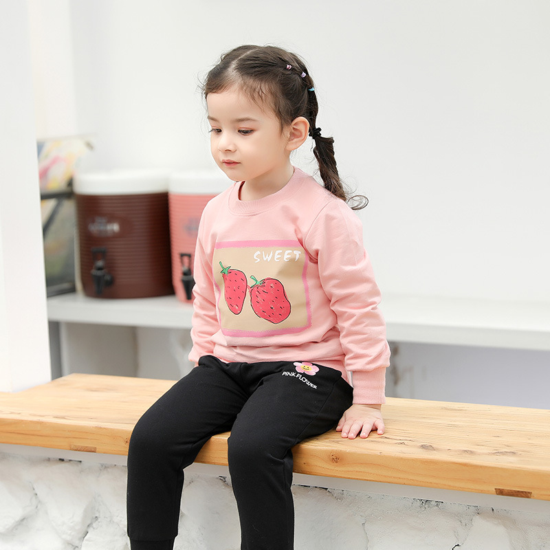 Ropa infantil estilo coreano, otoño 2024, nueva sudadera de felpa para niños al por mayor, ropa de bebé de manga larga para niñas, una pieza, dropshipping