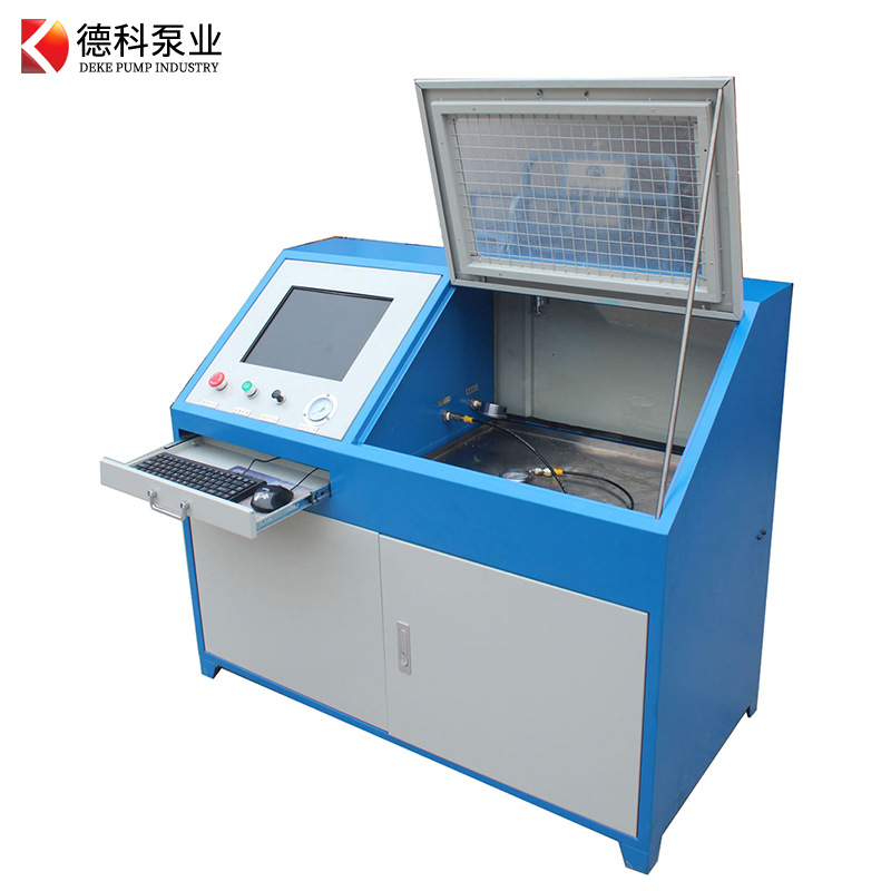 德科气动增压系统空气驱动水压检测台流量输出可调控脉冲试验机