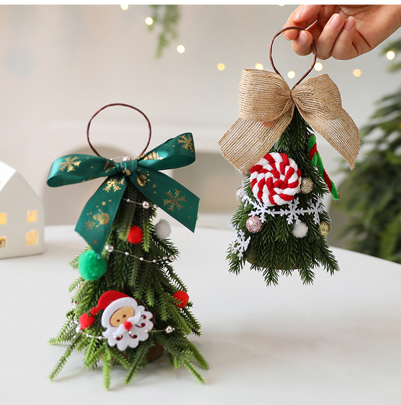 DIY-Weihnachtsornament-Set im Cartoon-Stil – 21 cm große Hängedekoration aus PE (Schneeflocken- und Weihnachtsmannmotive, Großpackung für Zuhause und Einzelhandel)_voghion.com