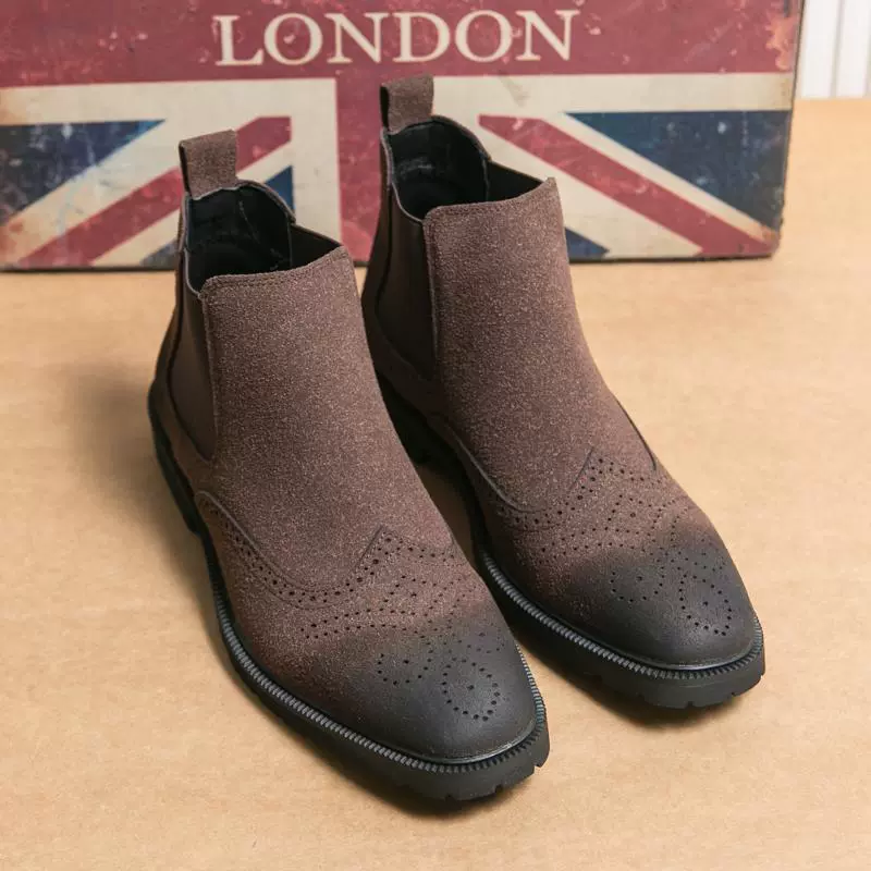 Мужские кожаные сапоги осенние и зимние новые высокие ботинки трансграничные большие размеры модные мужские сапоги Martin ретро матовые кожаные туфли оптом