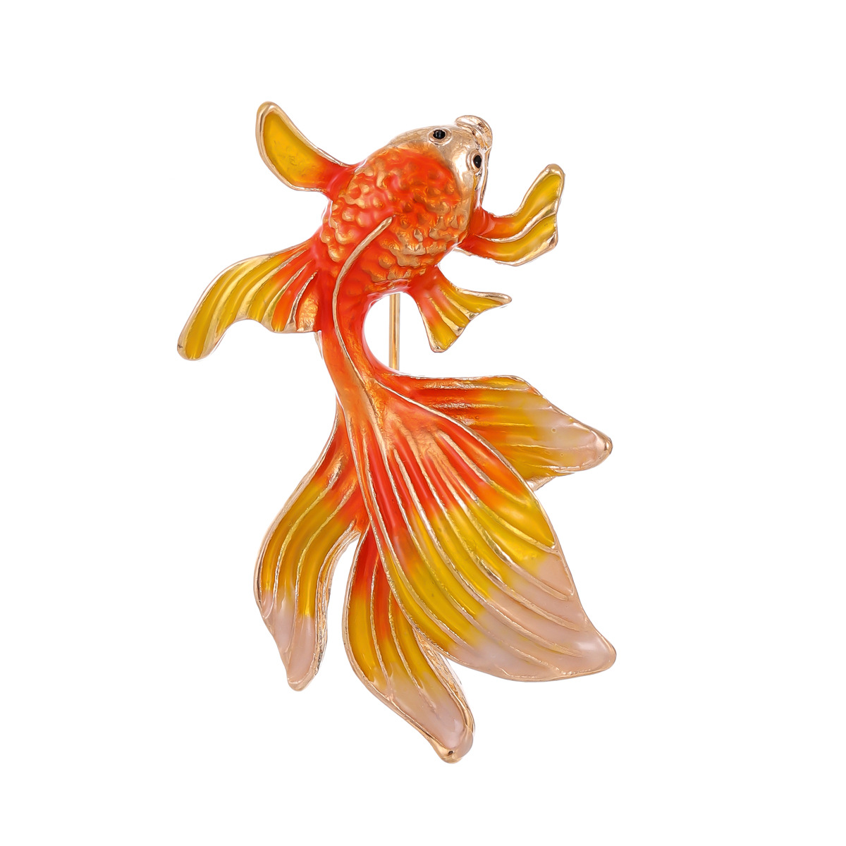 Chinese Style Oil Dropping Goldfish Brooch Fashion All-match Animal Koi Pin Daily Clothing Collocation Jewelry Pin