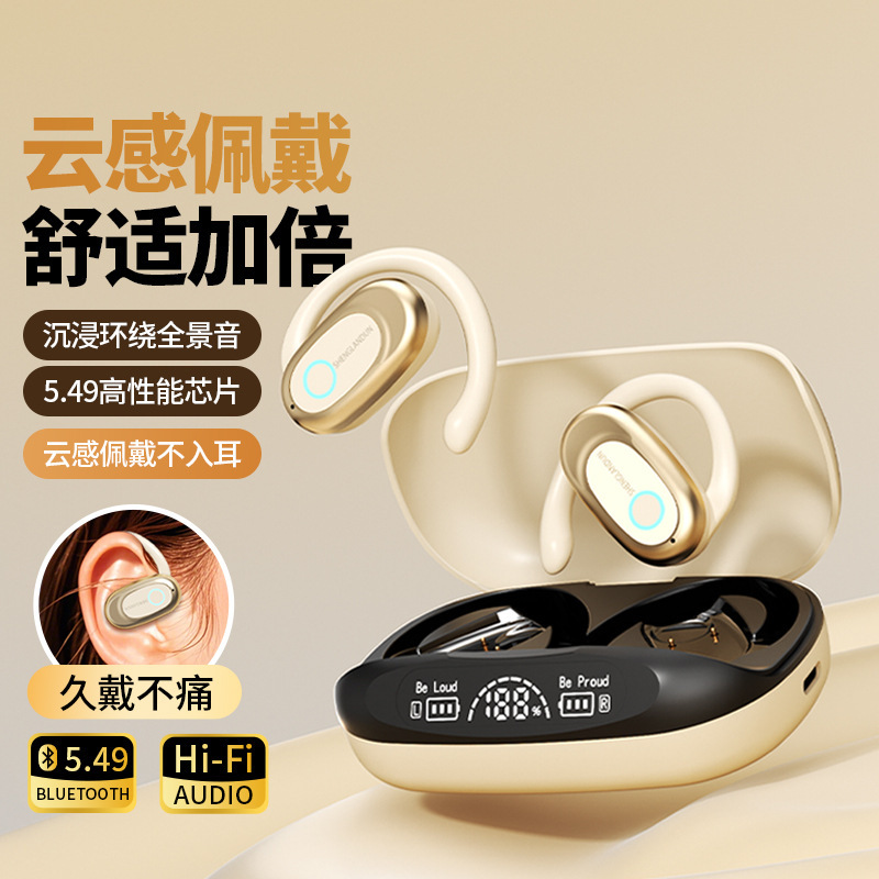 Wireless Bluetooth Headset for Charging Treasure New Berlin Voice Long Standby Endurance with LCD Digital Display