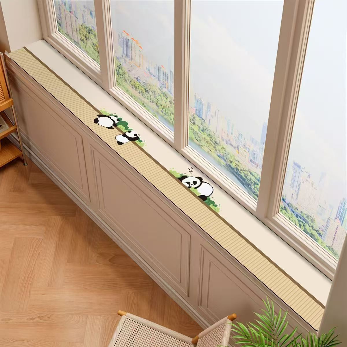 Simple Window Sill Mat, Ultra-Narrow Bay Window Mat, Waterproof and Sun-Proof Window Sill Board Protection Mat, Window Edge Workbench Mat