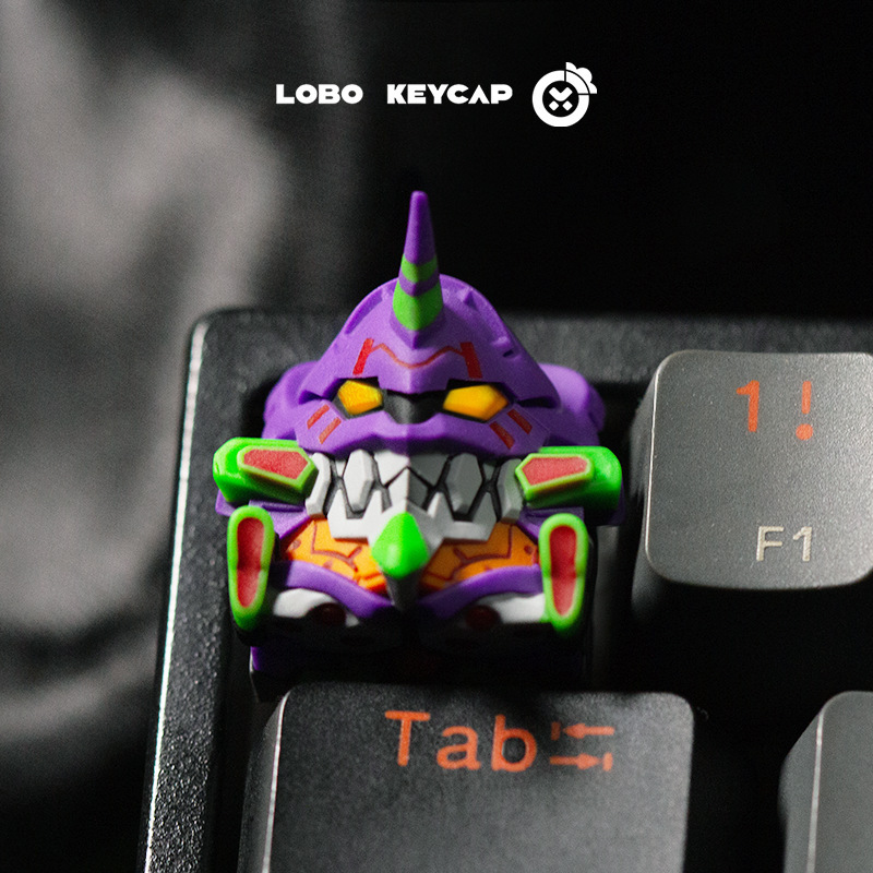 Neon Genesis Evangelion Keycap Single Personalized Translucent Keycap Customized Resin Mechanical Keyboard Cap Esc Gift