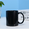 Ceramic Cup straight body solid single -color coffee cup Creative simple color glazed advertising gift plus logo Mark cup