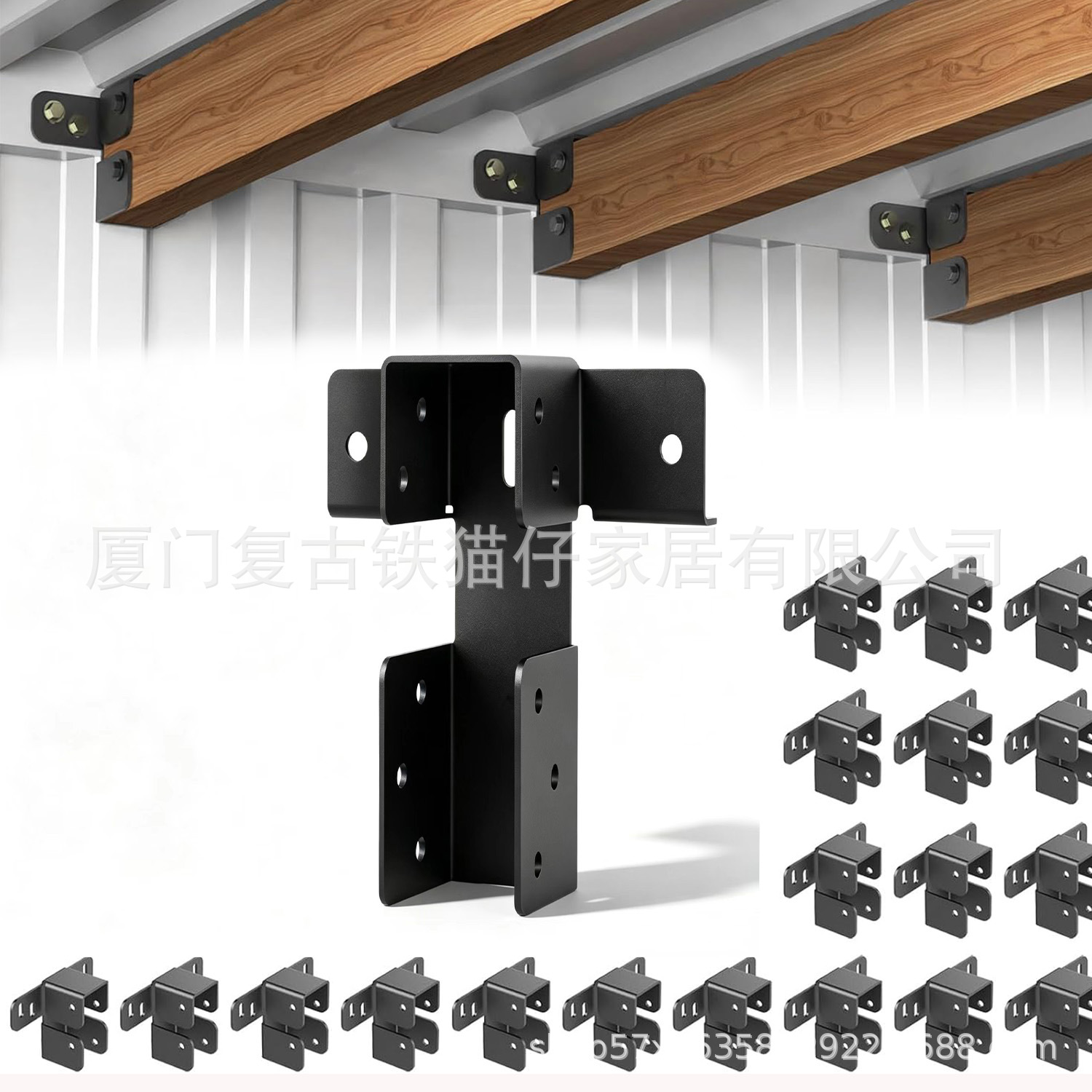 Soporte de Techo para Toldo de Contenedor de Hierro Galvanizado Personalizable image 1