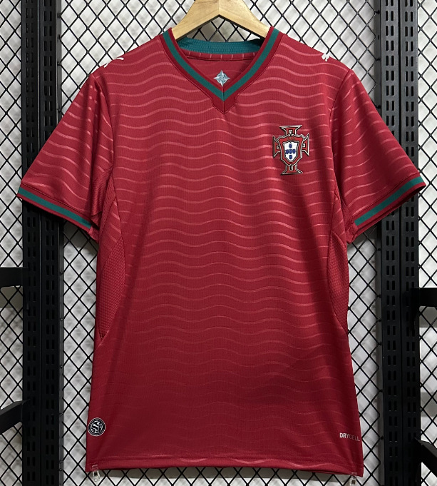 Una pieza de camiseta 2425 equipo nacional México Italia Brasil España Portugal uniforme de fútbol bordado