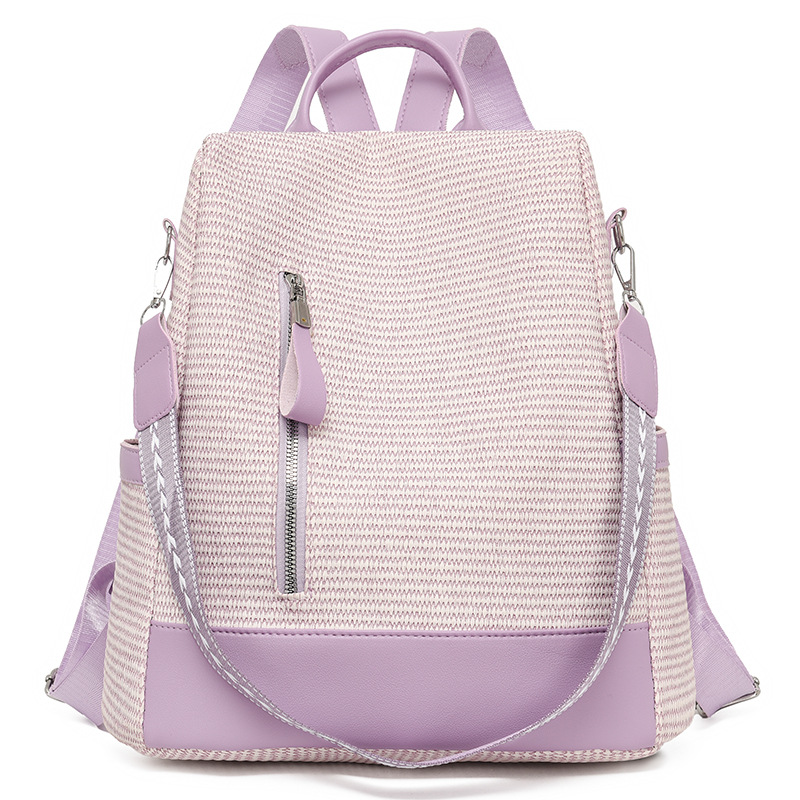 Mochila de alta gama para mujer, mochila ligera informal de tela Oxford de gran capacidad, mochila para ir al trabajo, bolso de mujer 2024