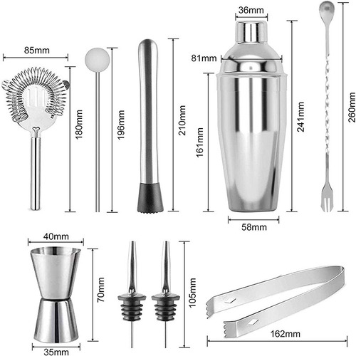 Cross-border new product stainless steel cocktail cup cocktail shaker set shaker cocktail shaker bar tools