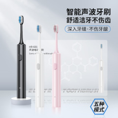 新款电动牙刷厂家批发 成人声波震动情侣家用USB充电牙刷跨境爆款