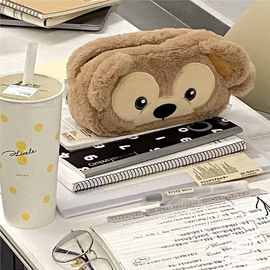 新款可爱毛绒大容量笔袋 多功能收纳包毛绒收纳袋笔袋化妆包