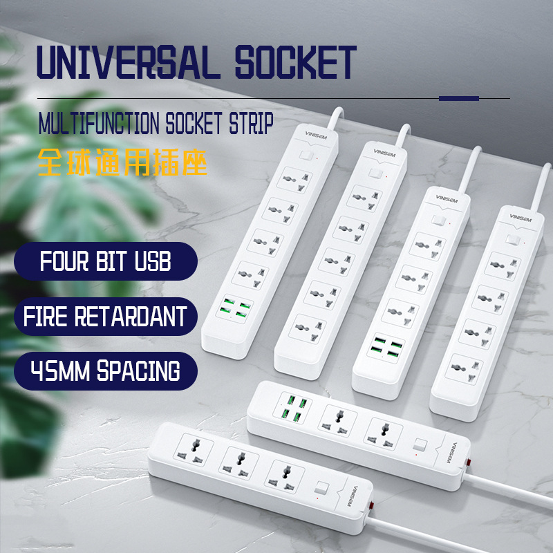 Transfronterizo dedicado estándar europeo estándar británico inteligente 4USB socket multi-función de cableado plug-in Universal Plug-In
