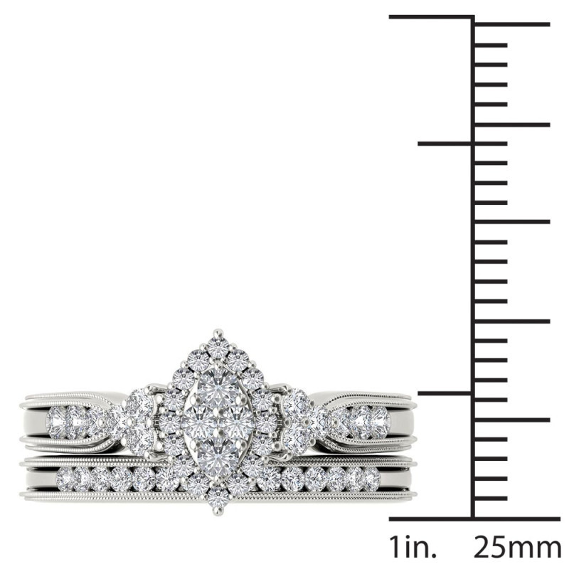 Stackable Minimalist Ring Set With Cubic Zirconia For Women_voghion.com