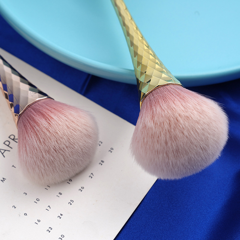 Cepillo suelto de cintura pequeña de gran tamaño cepillo de rubor de pelo suave cepillo de maquillaje de copa única herramientas de belleza universal al por mayor