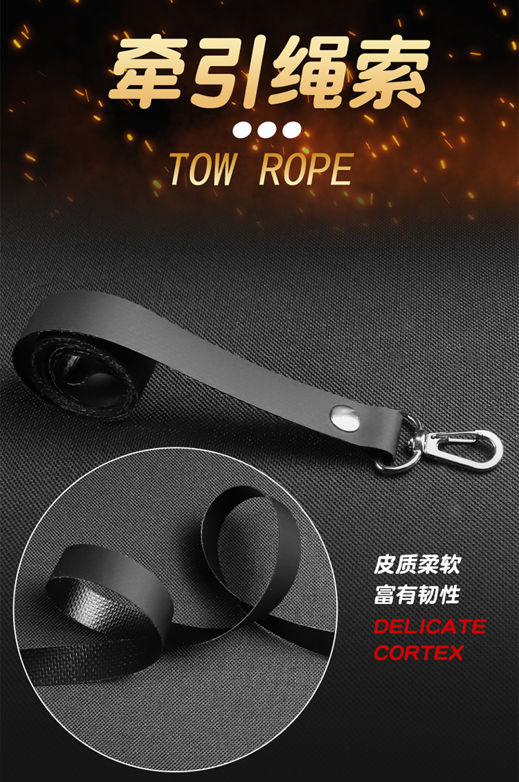 SM Bondage Kit with Handcuffs and Nipple Clamps, Black Faux Leather and Metal, Adult Couples Set — detail image 29