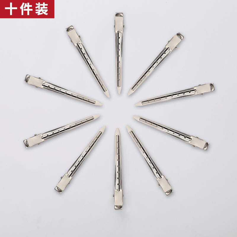 Cabeza de la raíz del cabello clip suelto flequillos pico de pato que forma la horquilla hembra Red roja sin costuras fijo pelo artefacto clip tocado