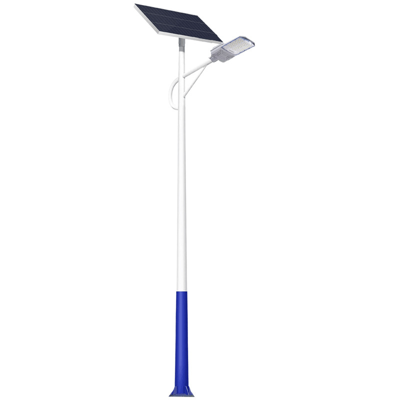 6 metros de lámpara solar LED con un conjunto completo de postes al aire libre nuevos fabricantes de ingeniería de carreteras municipales rurales al por mayor