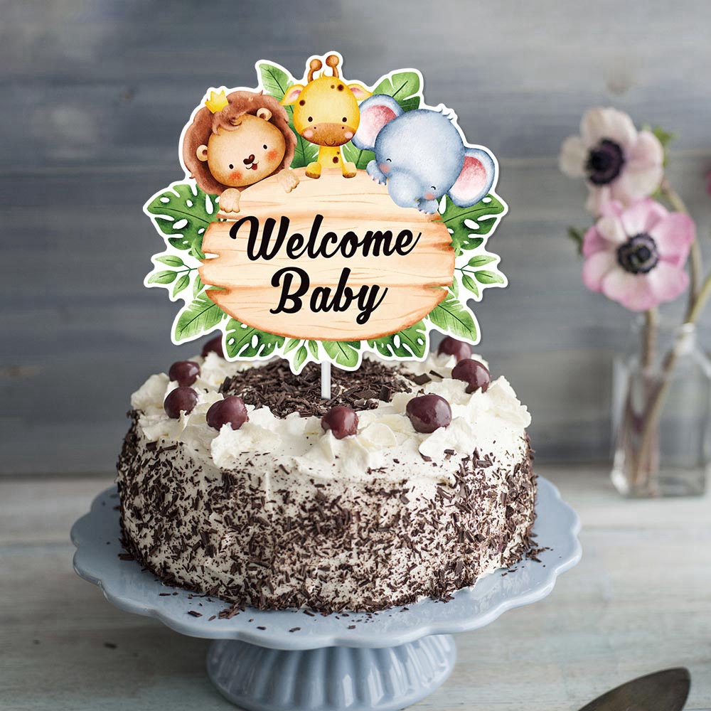 Nueva fiesta de cumpleaños decoración pastel plug-in Oh bebé tirar bandera bienvenida bebé escena diseño Accesorios