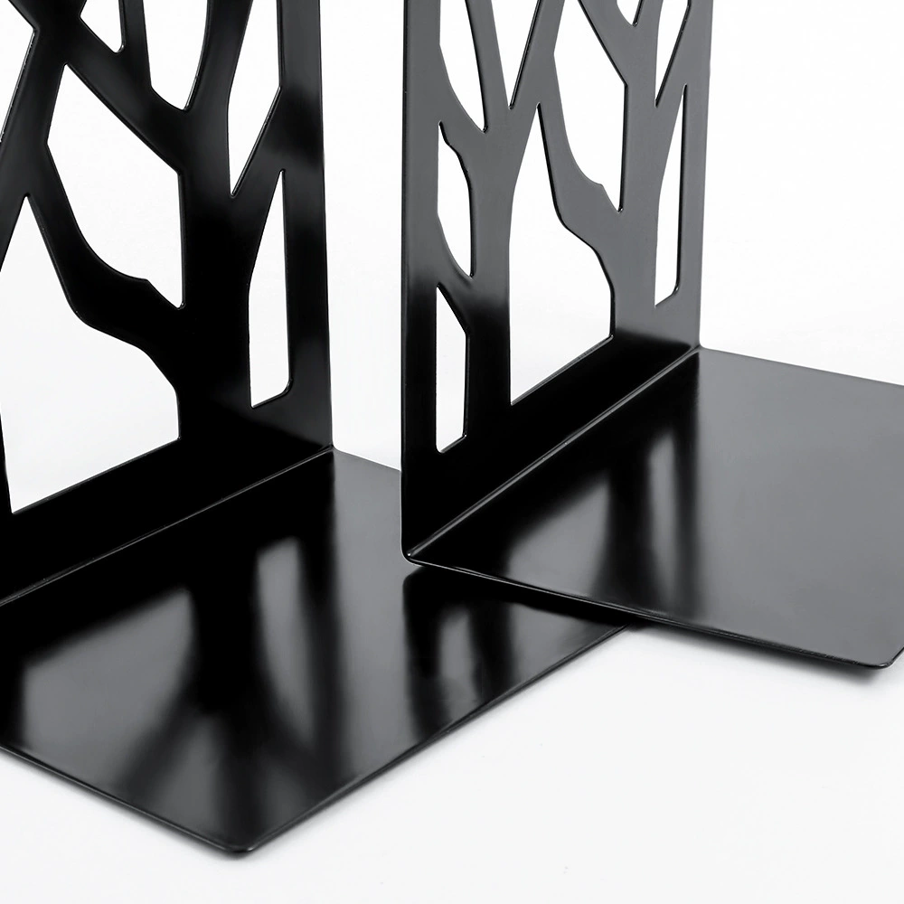 Bookends (Life Tree) Metal Tree-Shadow Design, Desktop Book Storage Pair, Decorative