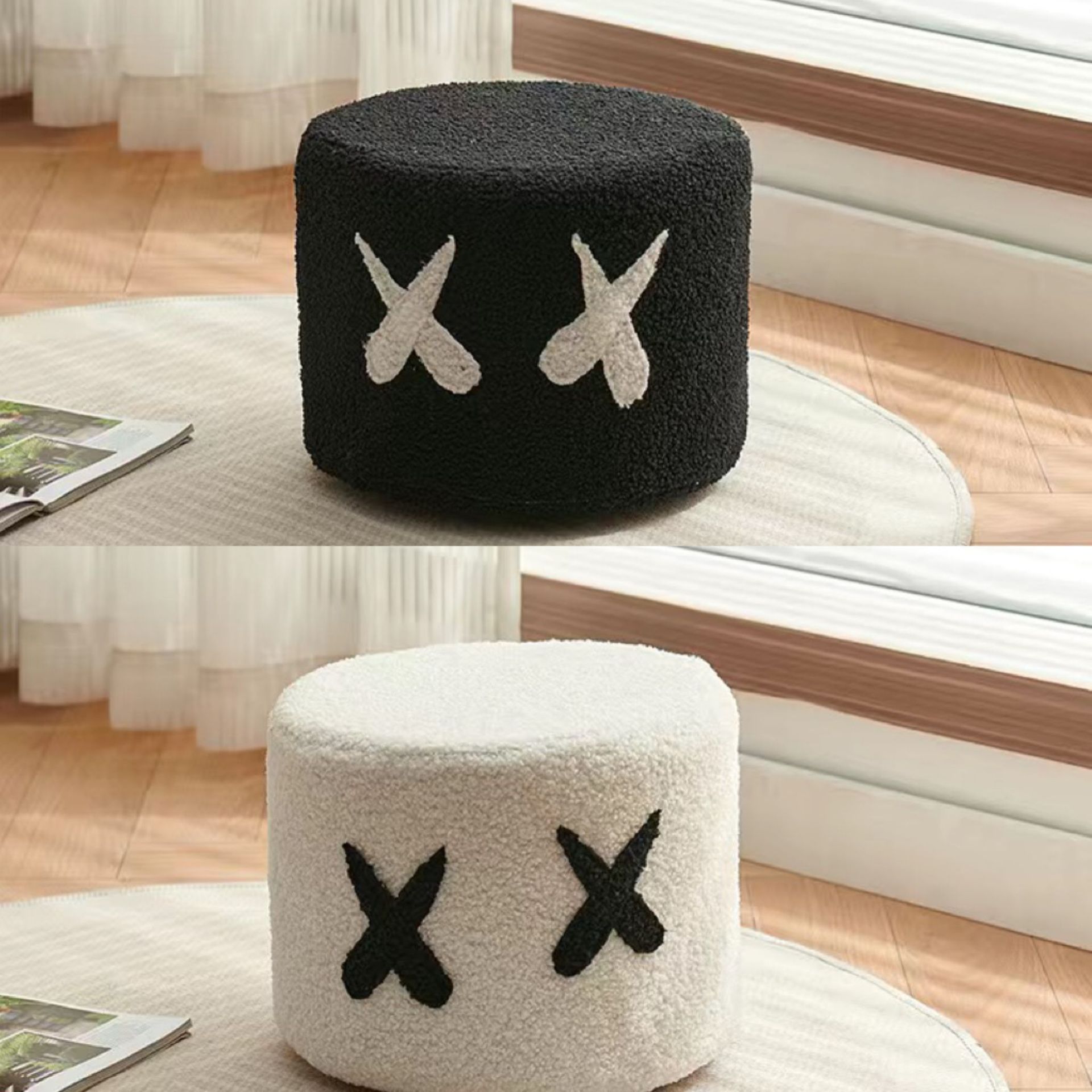 Black x + white x [pack of two]