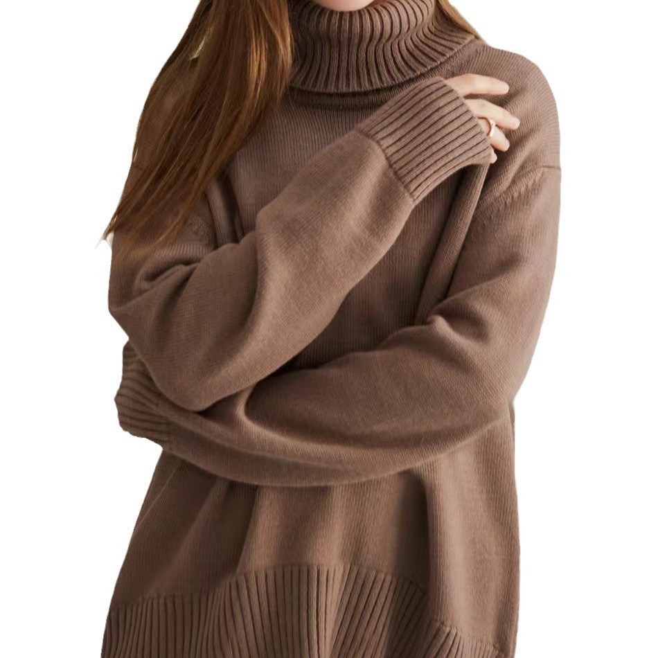 Luxury Alpaca Wool High-Neck Sweater – Ultra-Soft Anti-Pilling Pullover (S-XL, 16 Colors, Minimalist Chic Essential)_voghion.com