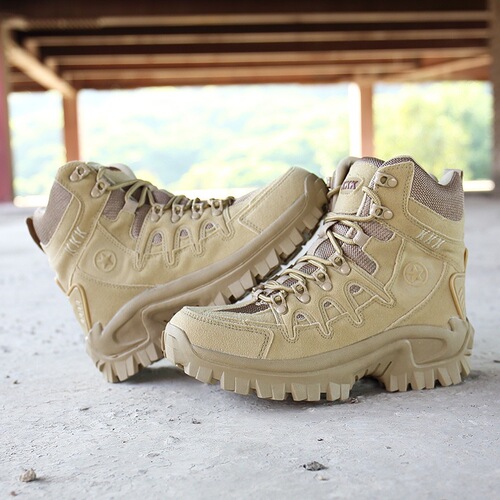 Cross-border spot new high-top men's outdoor special forces tactical combat boots military boots hiking boots security boots large size